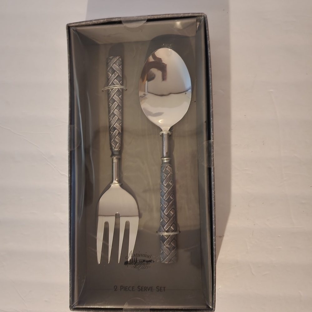 Artimino 2 Piece Serve Set Fork and Spoon New In Box
